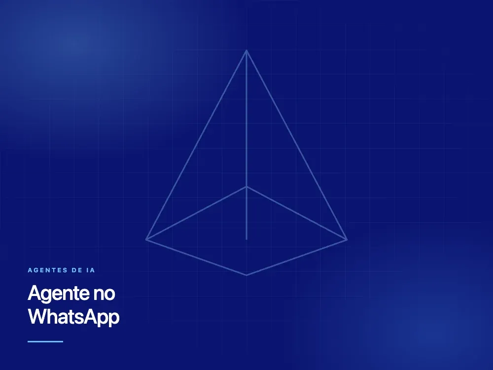 Painel ilustrativo do agente de IA da Mirage no WhatsApp