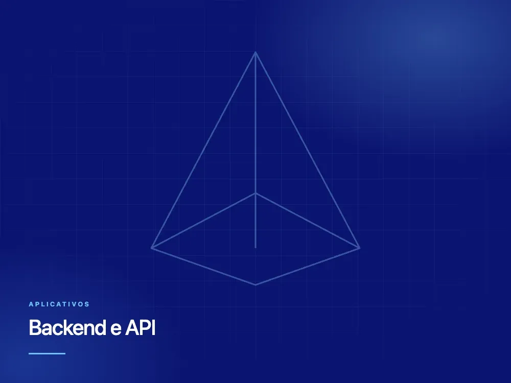 Painel ilustrativo do backend e da API do aplicativo